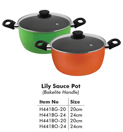 Lily Sauce Pot (BK Handle)